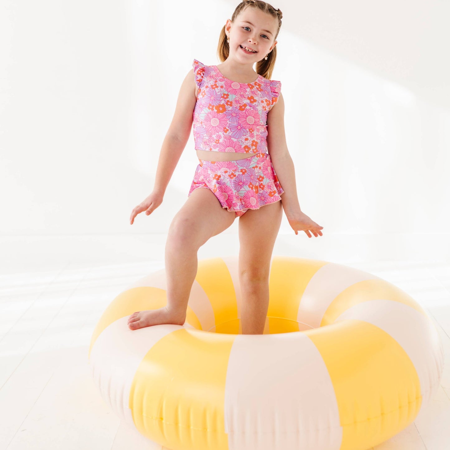 Two-Piece Skirted Swimsuit | Floral