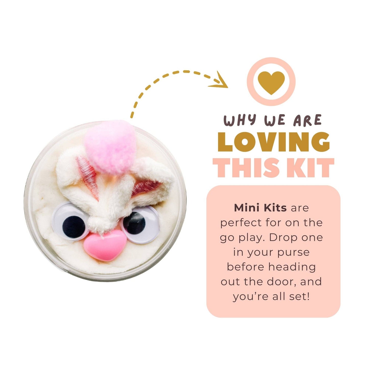 Mini Sensory Kit | Build-a-Bunny | Play Dough