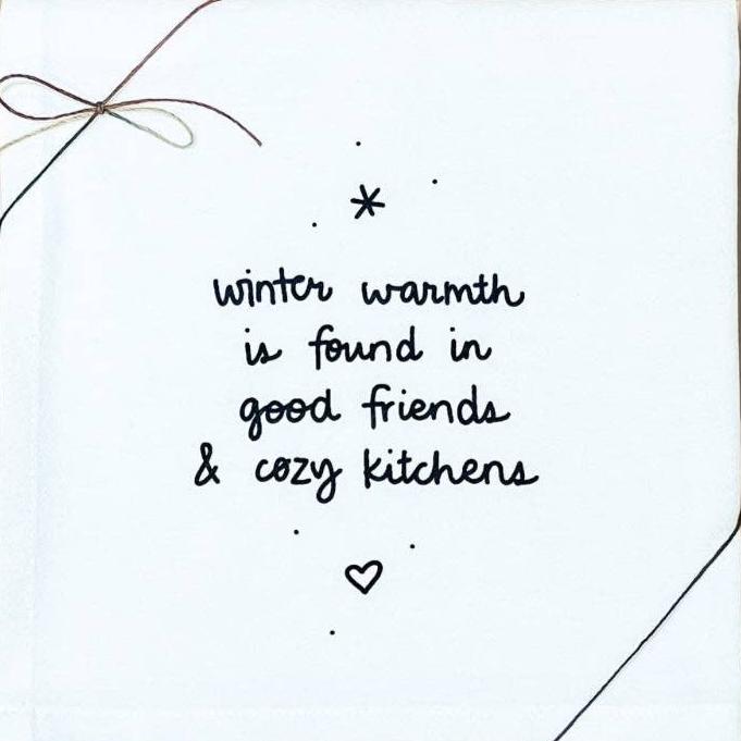 Winter Warmth Tea Towel | Kitchen Towel