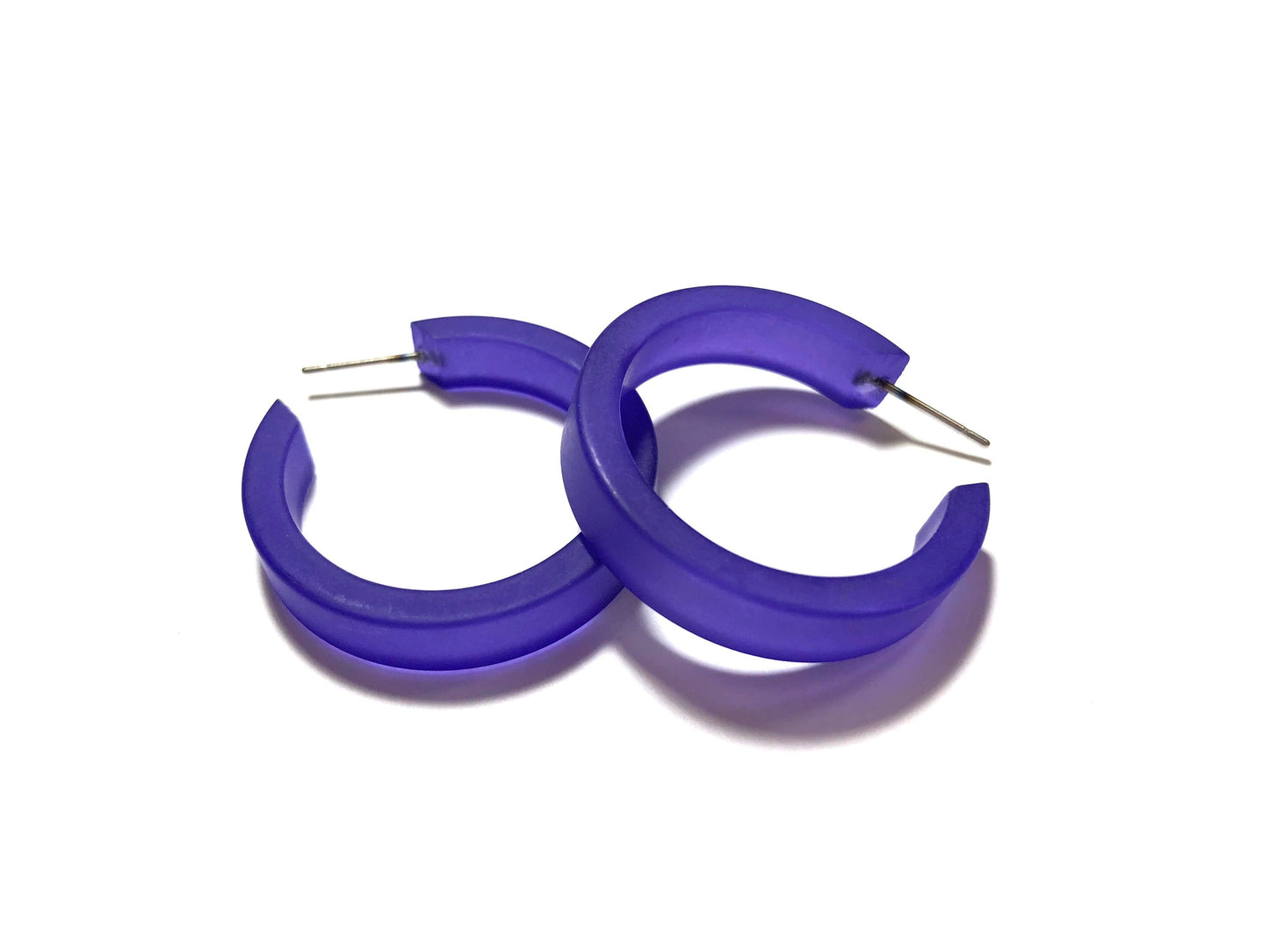 Cobalt Blue Small Classic Hoop Earrings
