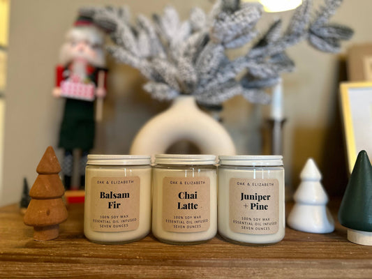 Lilac & Lily Scented Soy Wax Candle 7 oz
