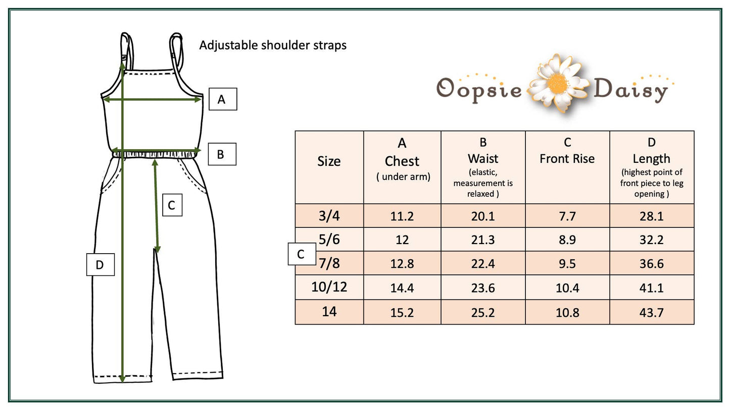 Kids' Jumpsuit | Blue & Coral Floral