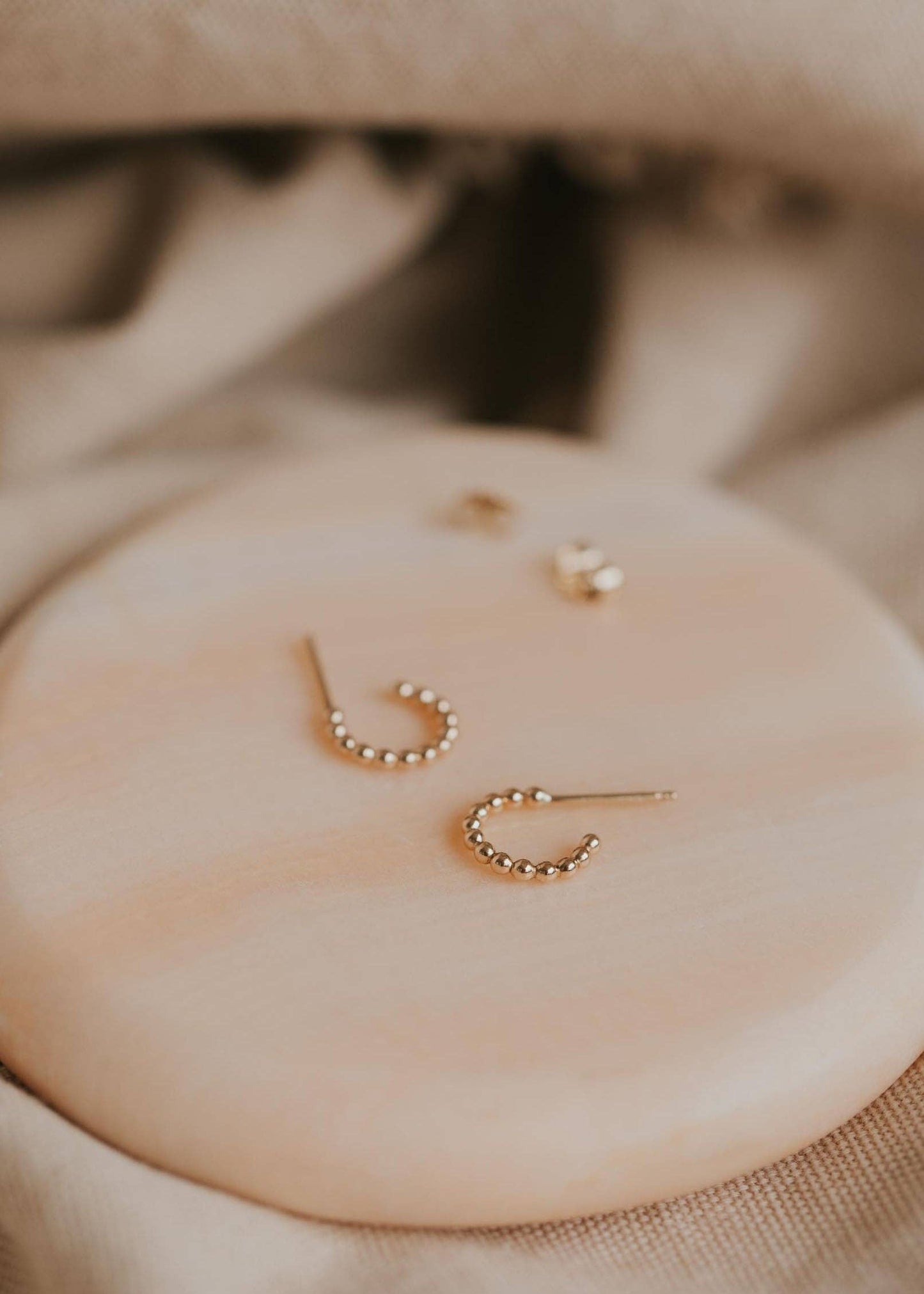 Hello Adorn - Beaded Huggie Hoops