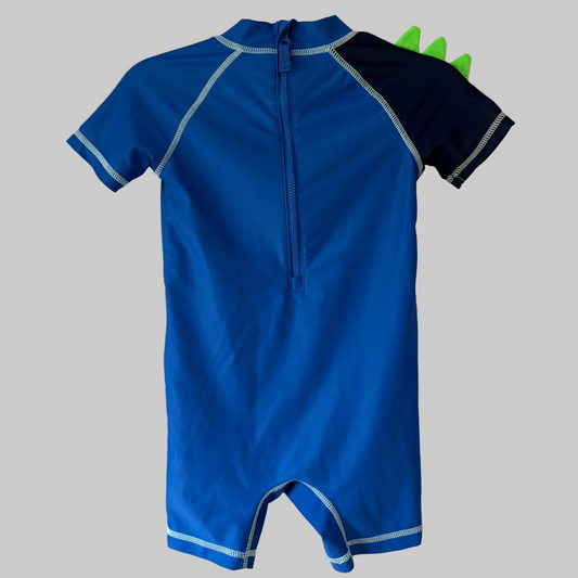 One-Piece Toddler Swimsuit, 24M | Blue | Dinosaur (Pre-Loved)