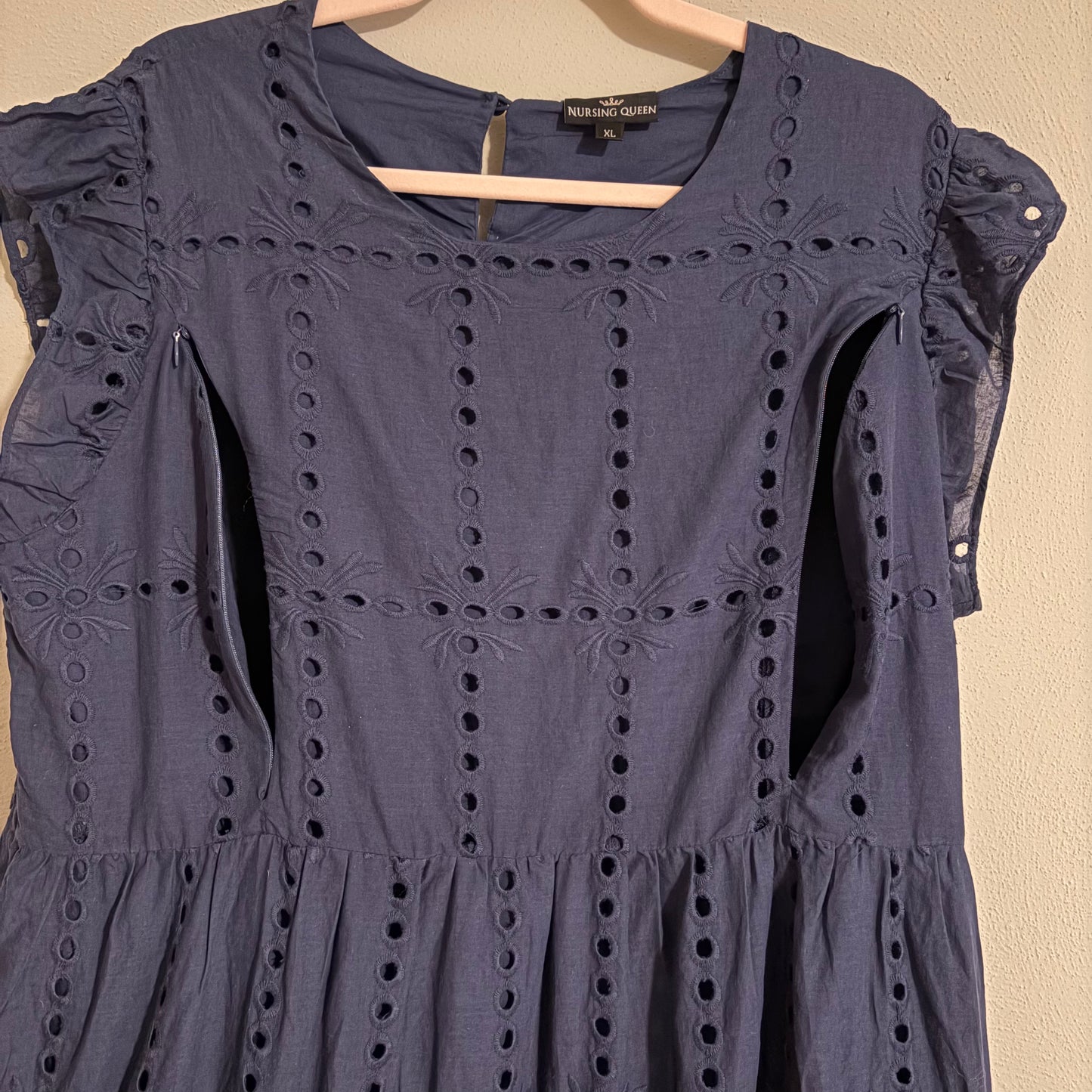 Nursing Dress, XL | Navy (Pre-Loved)
