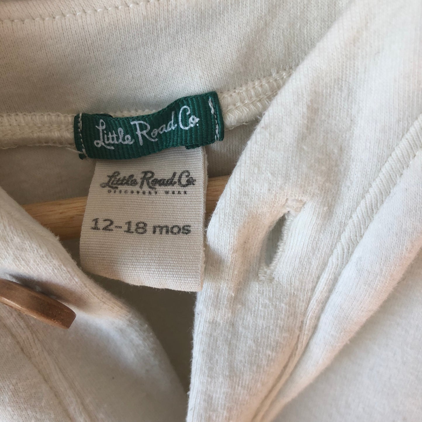 Little Road Co. White Cardigan Sweater, 12-18M (Pre-Loved)