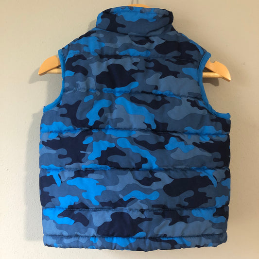 Blue Camo Toddler Puffer Vest, 24M (Pre-Loved)