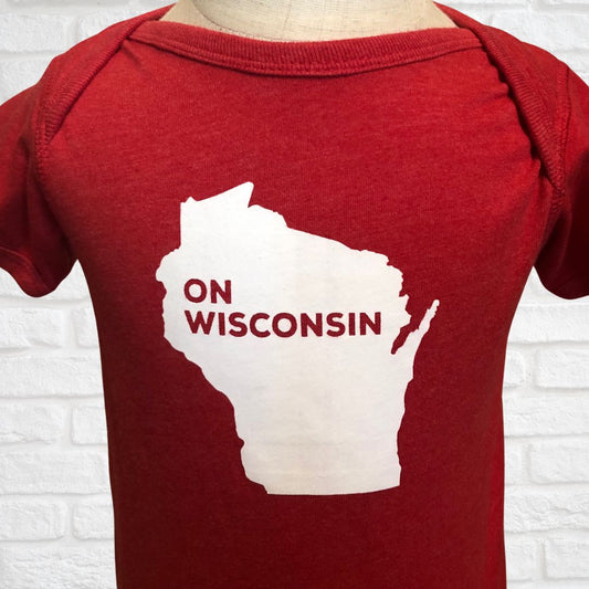 On Wisconsin Red Toddler Bodysuit 18M (Pre-Loved)