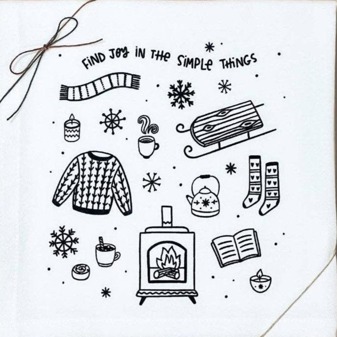 Winter Joy Tea Towel | Kitchen Towel