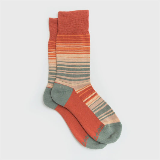 Rainbow Men's + Women's Organic Socks | Red, Orange