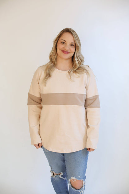 Dual Zip BFF Breastfeeding Long Sleeve | Lightweight Sweatshirt