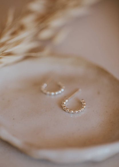 Hello Adorn - Beaded Huggie Hoops