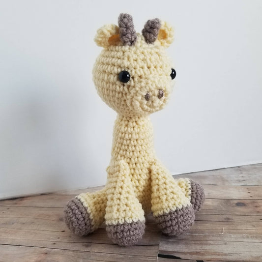 Baby Giraffe Crochet Mini Plush Stuffed Animal Toy