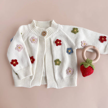 Cotton Flower Cardigan Baby & Toddler Sweater