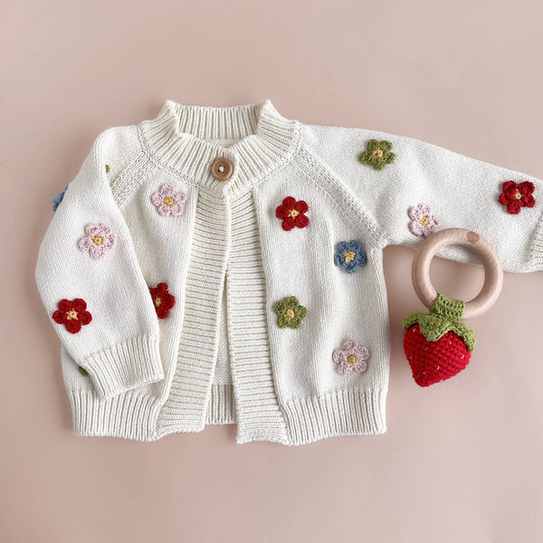 Cotton Flower Cardigan Baby & Toddler Sweater