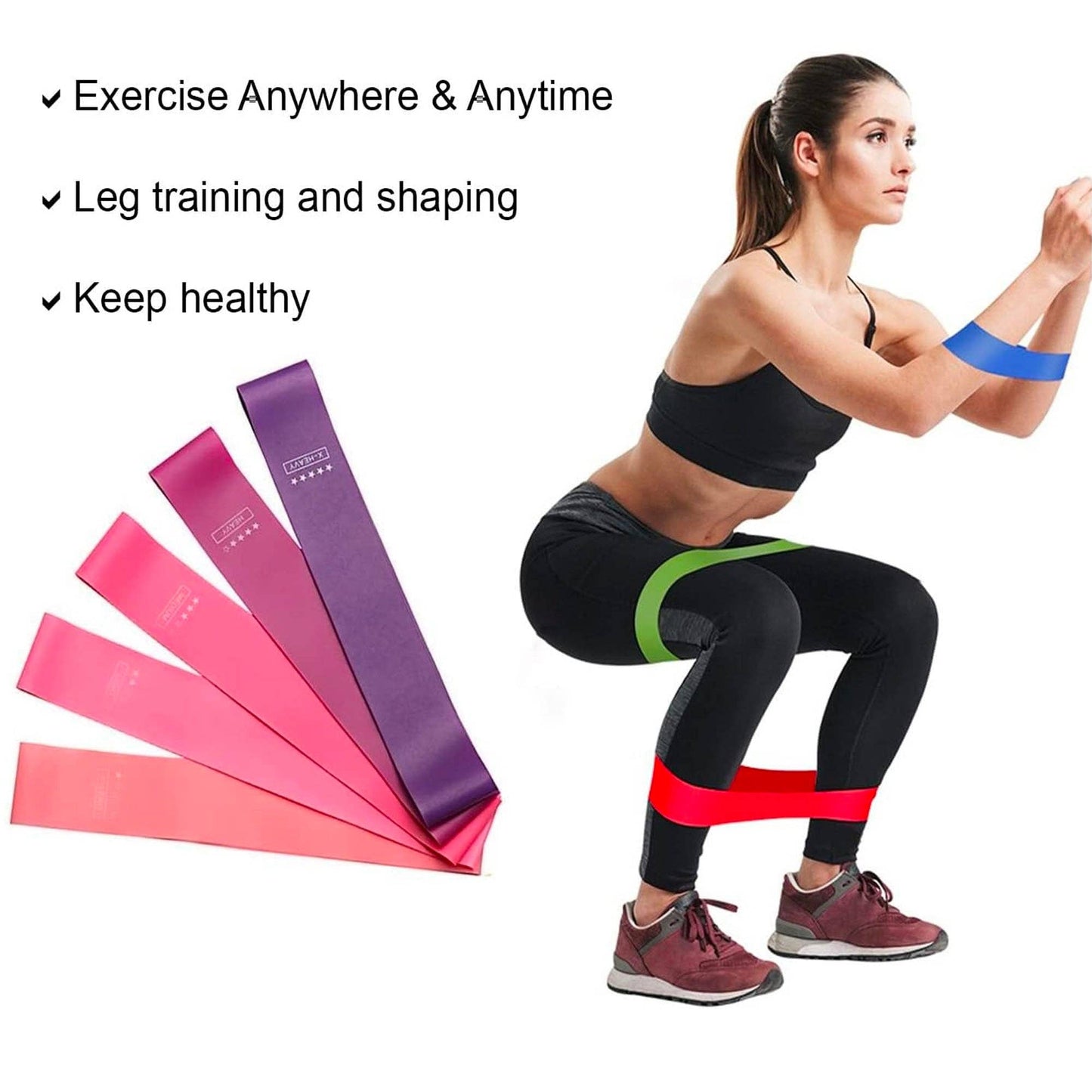 Resistance Bands | Pink & Purple