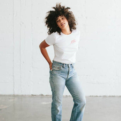 Tough as a Mother | Embroidered T-shirt