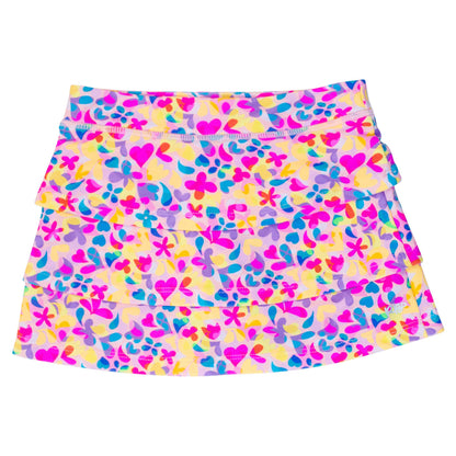 Girls Vibrant Neon Active Skort | Multi-Color