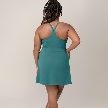 Stevie Active Racerback Nursing Dress | Teal