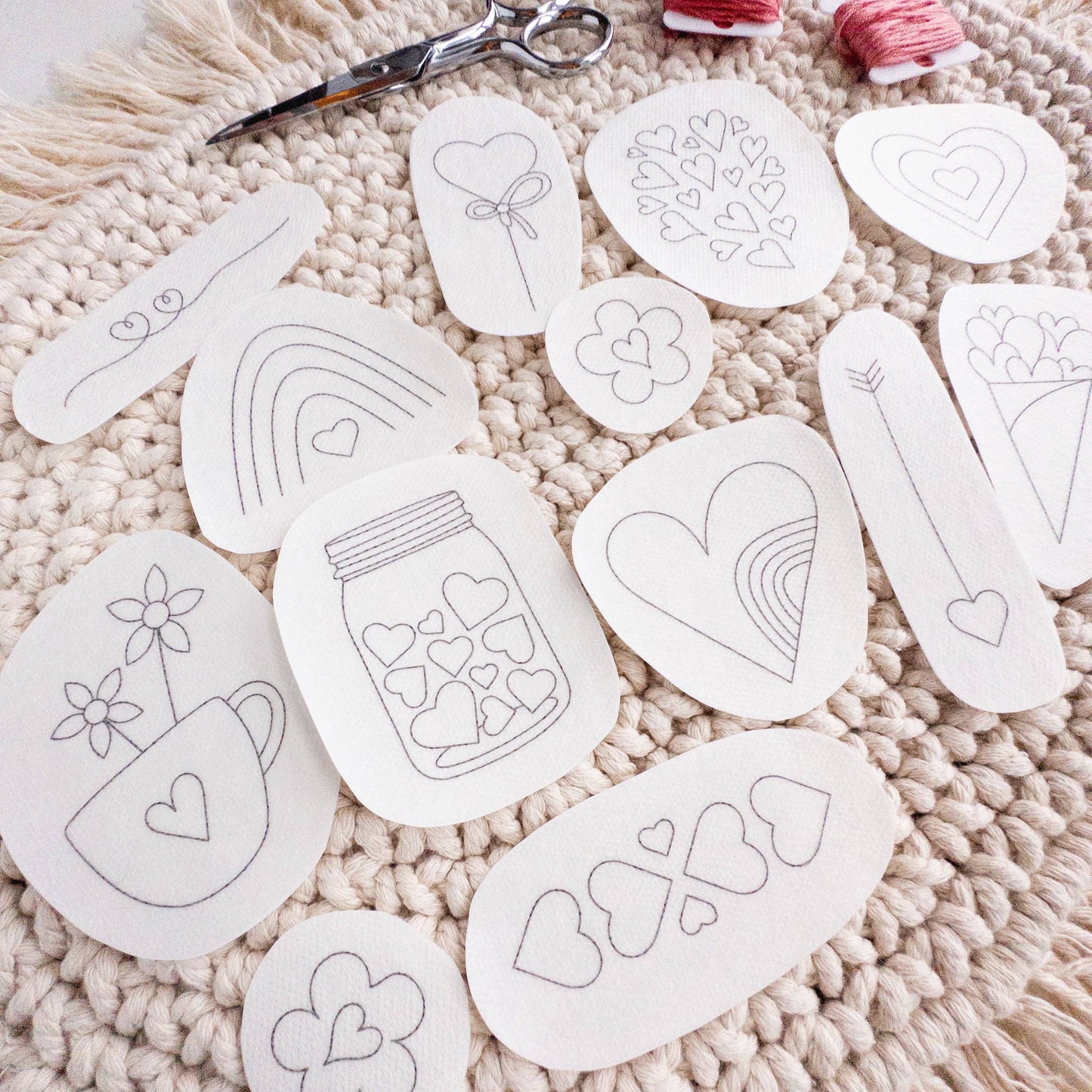 Stick & Stitch Embroidery Patterns |Hearts