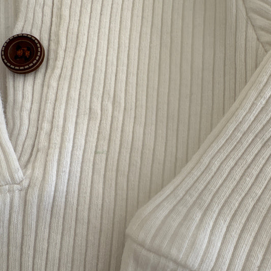 Newborn One-Piece | White | Pre-Loved