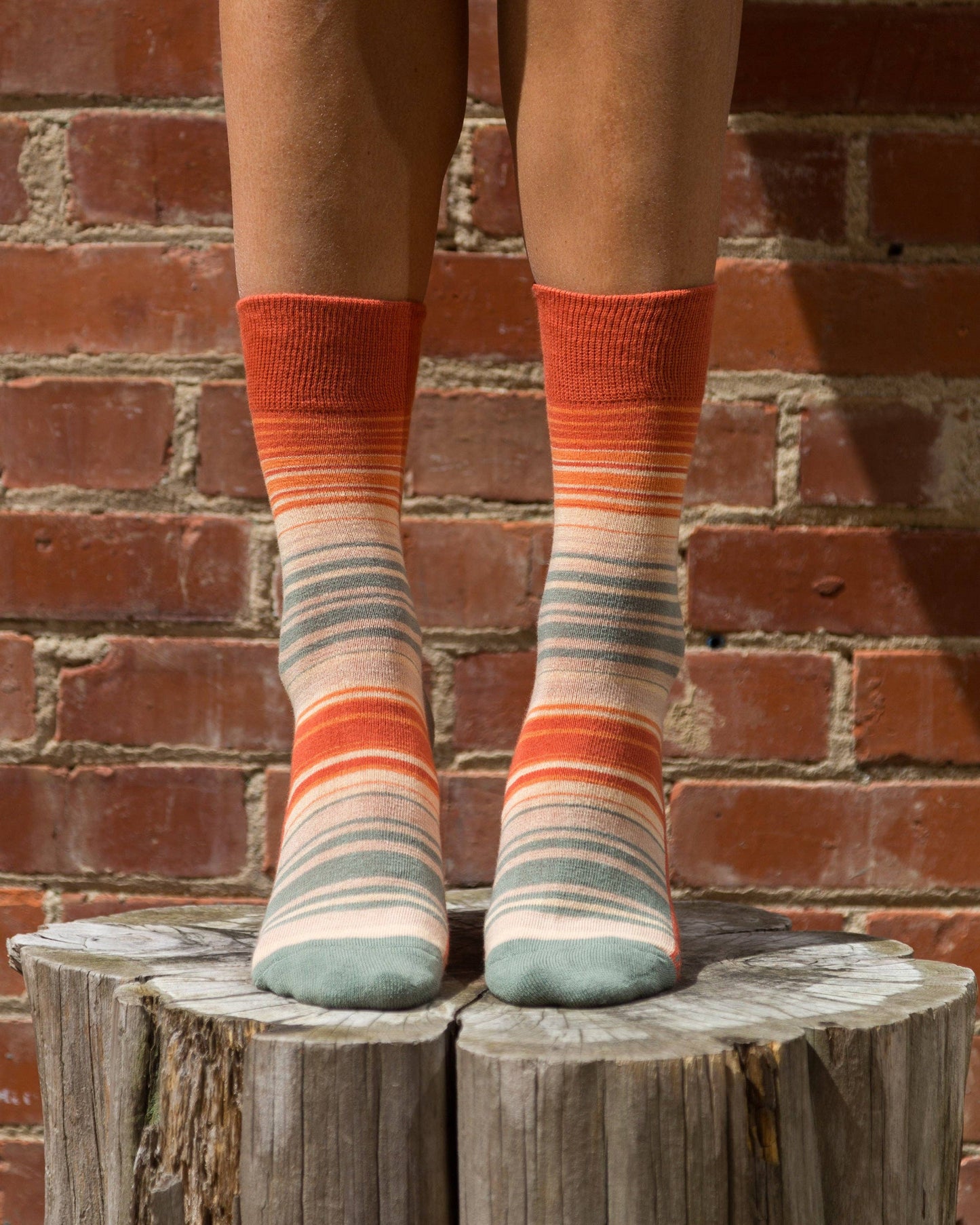 Rainbow Men's + Women's Organic Socks | Red, Orange