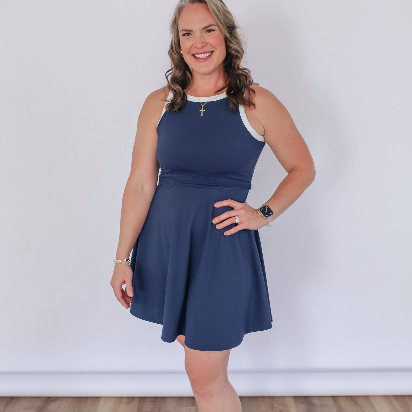 The Courtside Nursing Tennis Dress | Breastfeeding Friendly