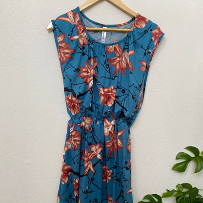 Everyday Maternity & Nursing Dress | Blue Floral
