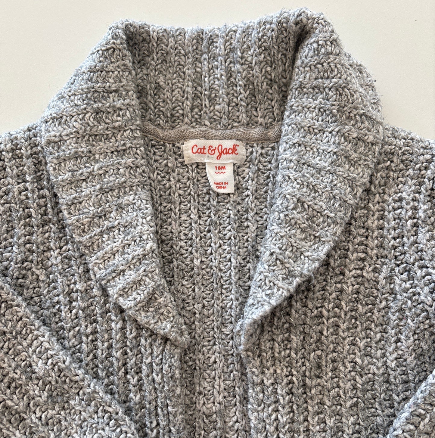 Pre-Loved Cardigan | Gray Sparkle