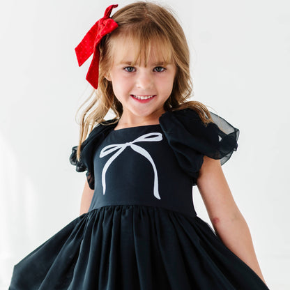 Bow Party Dress | Black