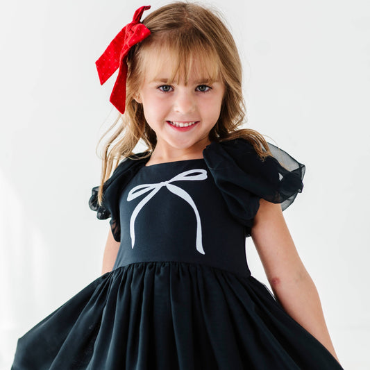 Black | Bow Party Dress