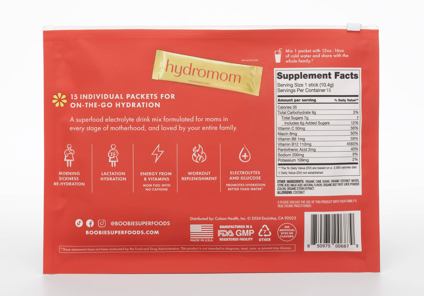 Hydromom |Superfood Electrolyte Drink Mix