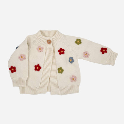 Cotton Flower Cardigan Baby & Toddler Sweater