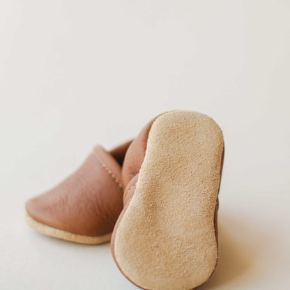 Gender Neutral Baby Moccs | Walnut