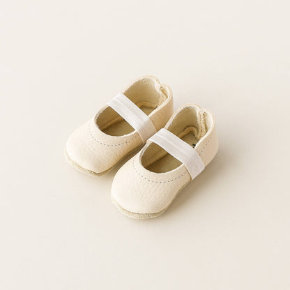 Baby Leather Mary Janes | Almond