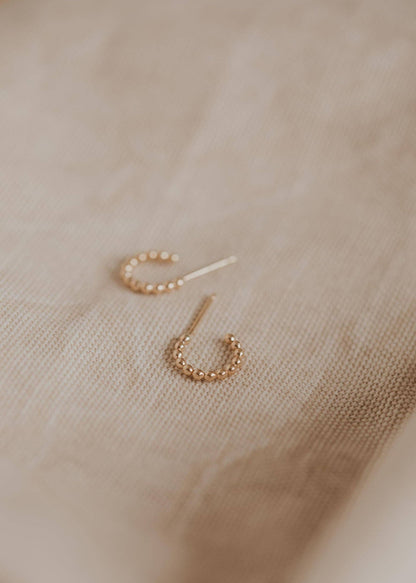 Hello Adorn - Beaded Huggie Hoops