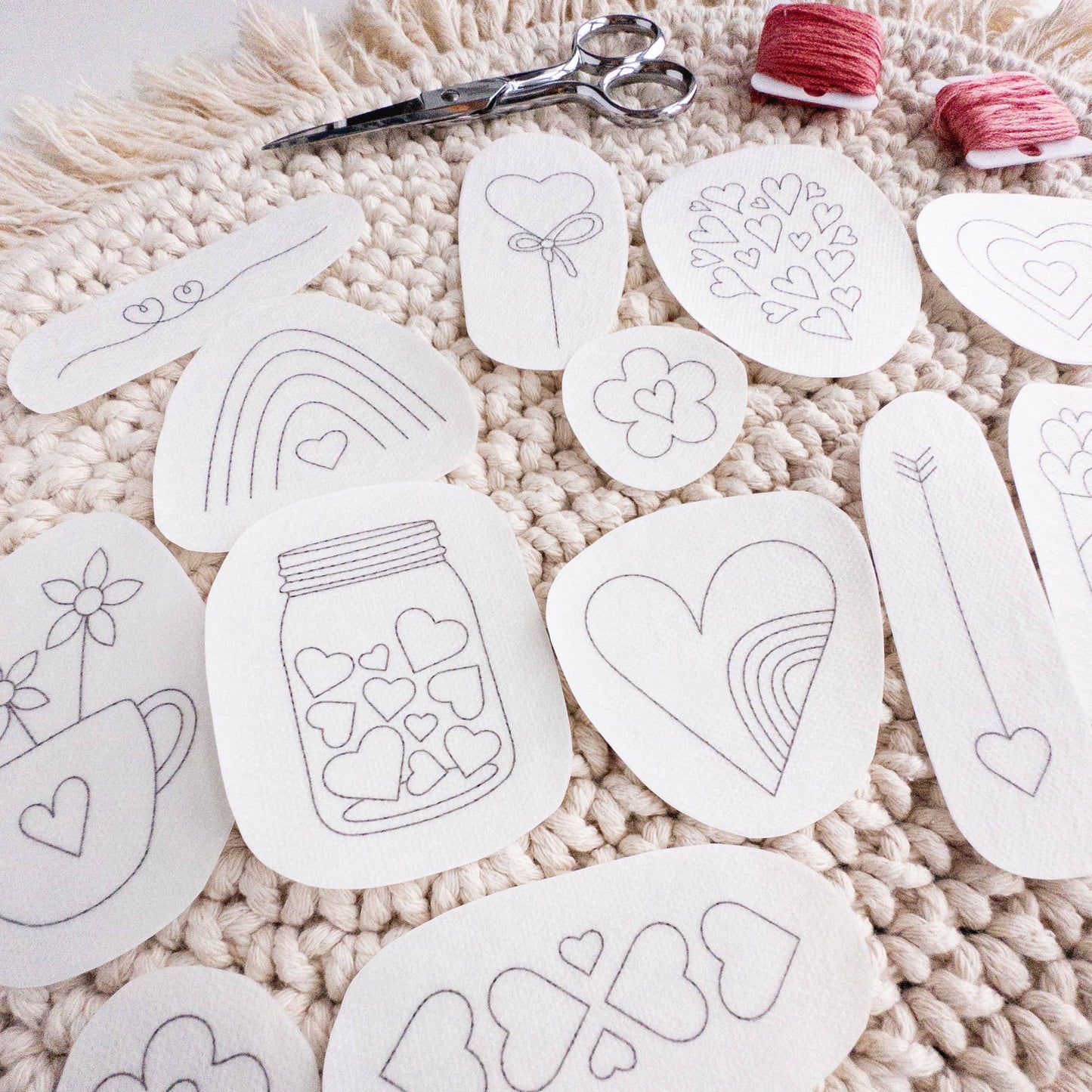 Stick & Stitch Embroidery Patterns |Hearts