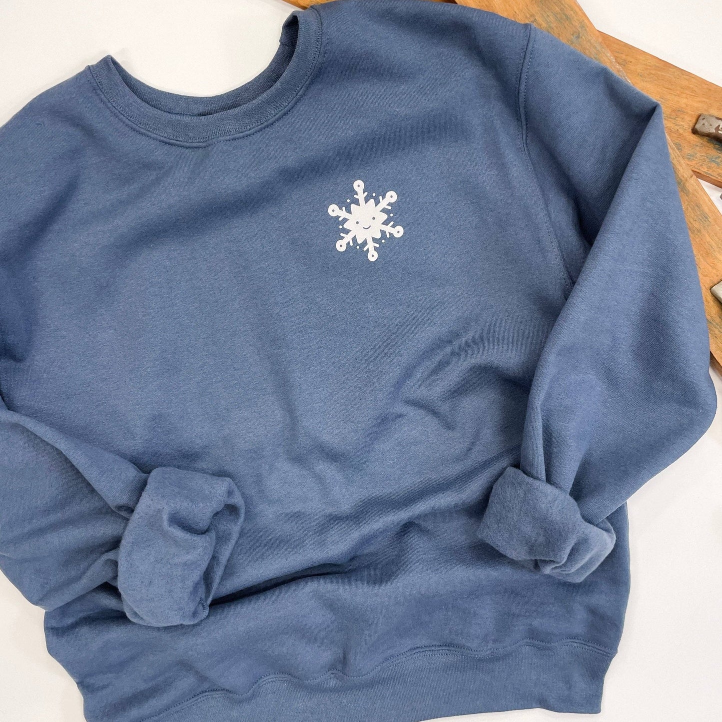 Happy Snowflake Crewneck Sweatshirt