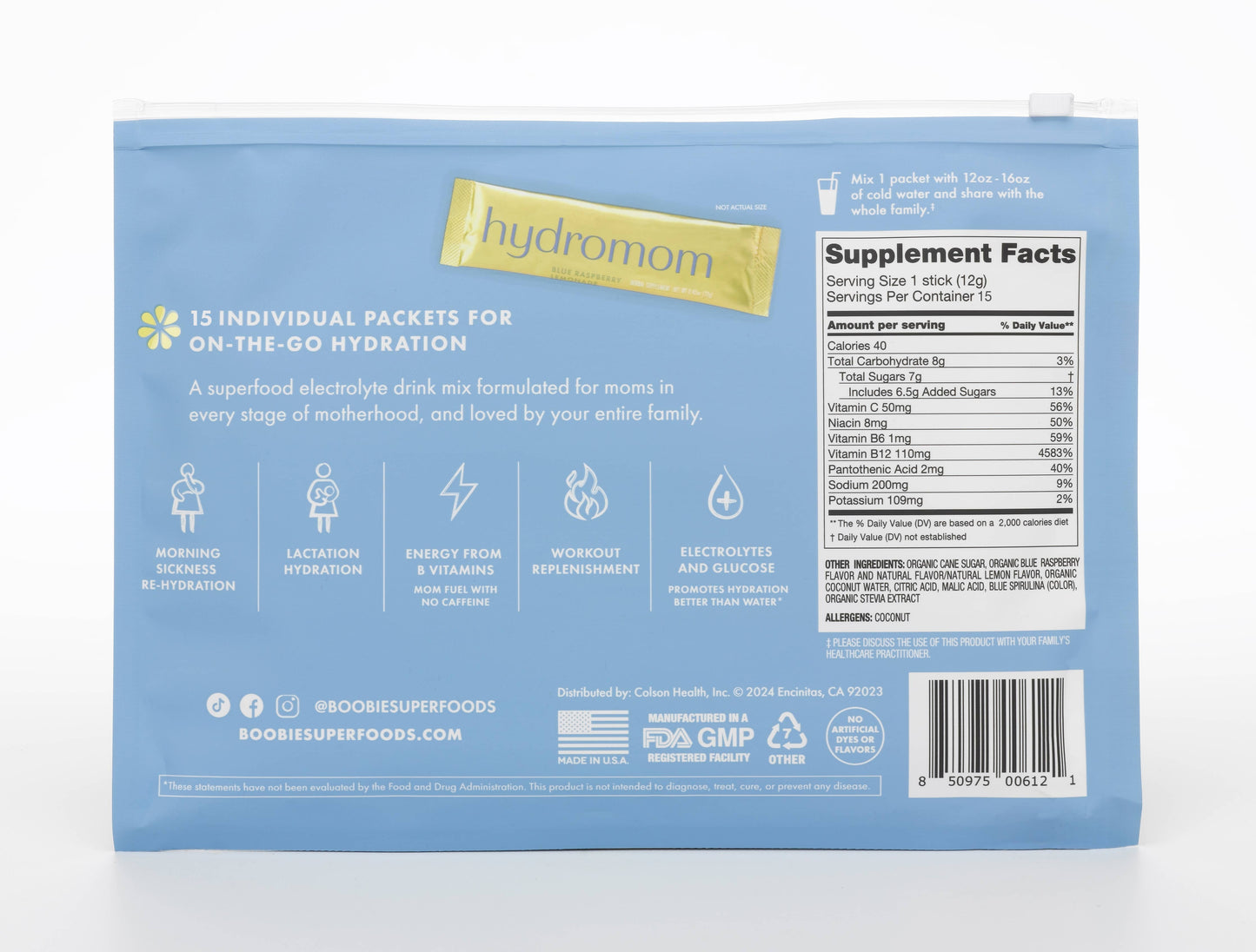 Hydromom |Superfood Electrolyte Drink Mix