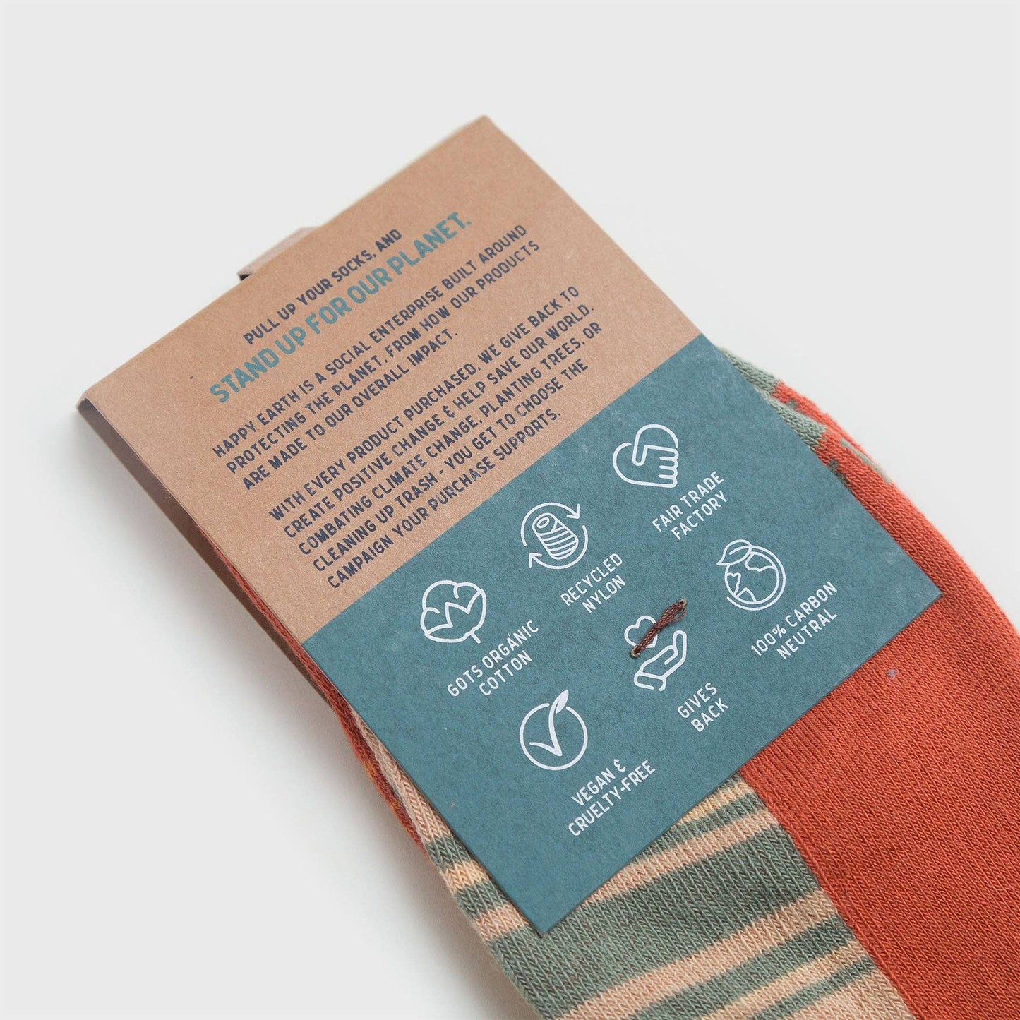 Rainbow Men's + Women's Organic Socks | Red, Orange