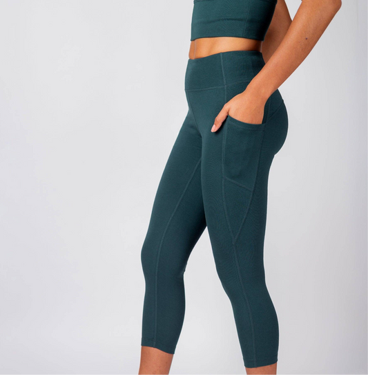 PlantTec™ Crop/Petite Leggings | Monstera