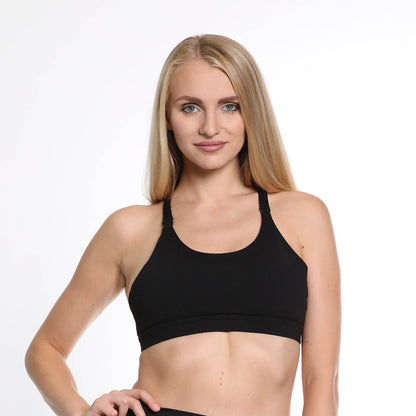 Océane 4 - Medium Support Nursing & Hands Free Pumping Sports Bra | Noir