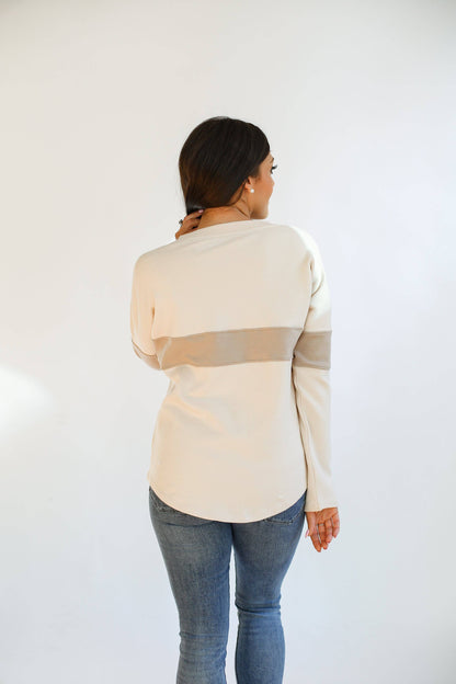 Dual Zip BFF Breastfeeding Long Sleeve | Lightweight Sweatshirt