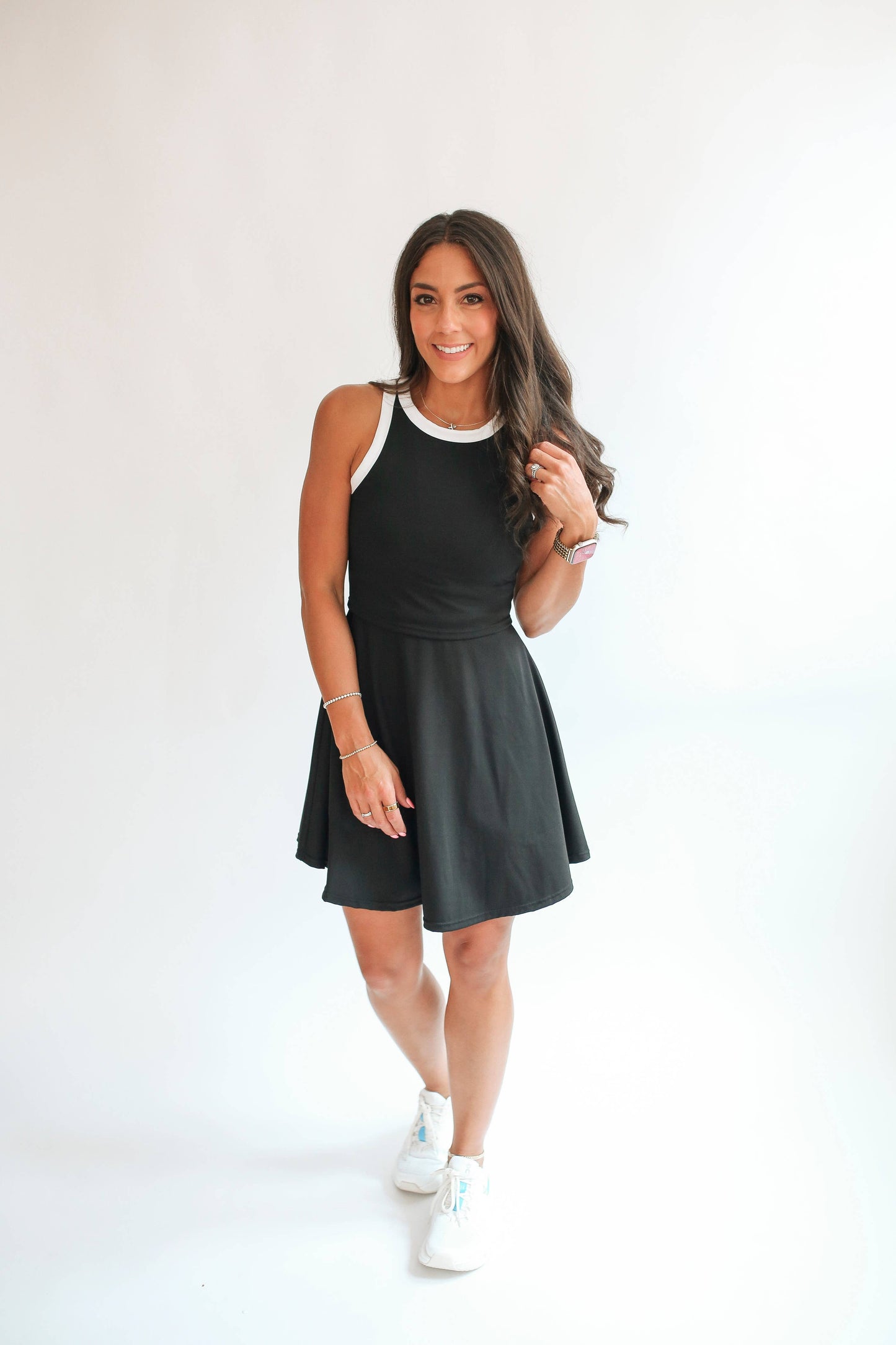 The Courtside Nursing Tennis Dress | Breastfeeding Friendly