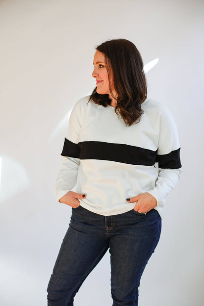 Dual Zip BFF Breastfeeding Long Sleeve | Lightweight Sweatshirt