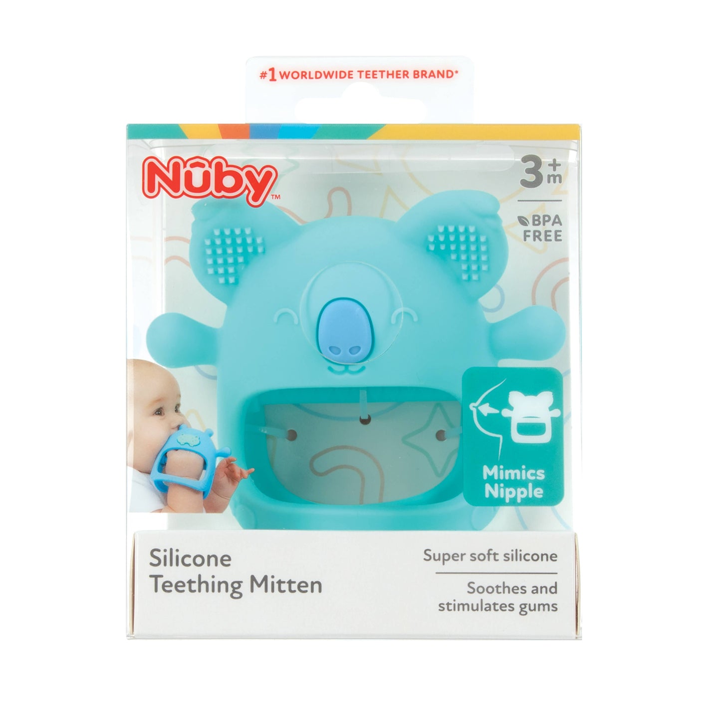 Silicone Wrist Grip Teething Mittens