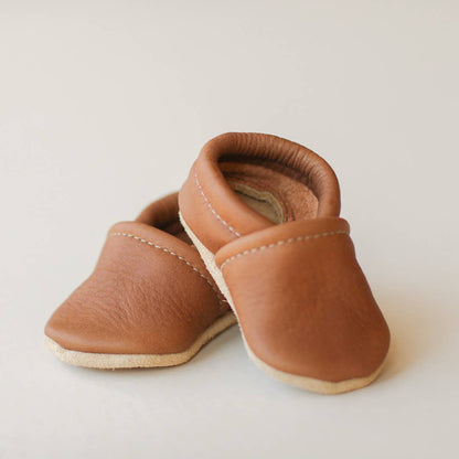 Gender Neutral Baby Moccs | Walnut