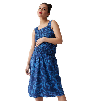 Maternity Poplin Tank & Midi Skirt Set