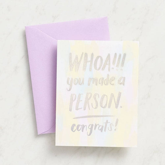 New Baby Card | Whoa You Made a Person