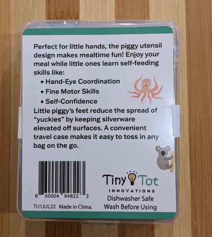 Little Piggy Kids' Travel Utensils
